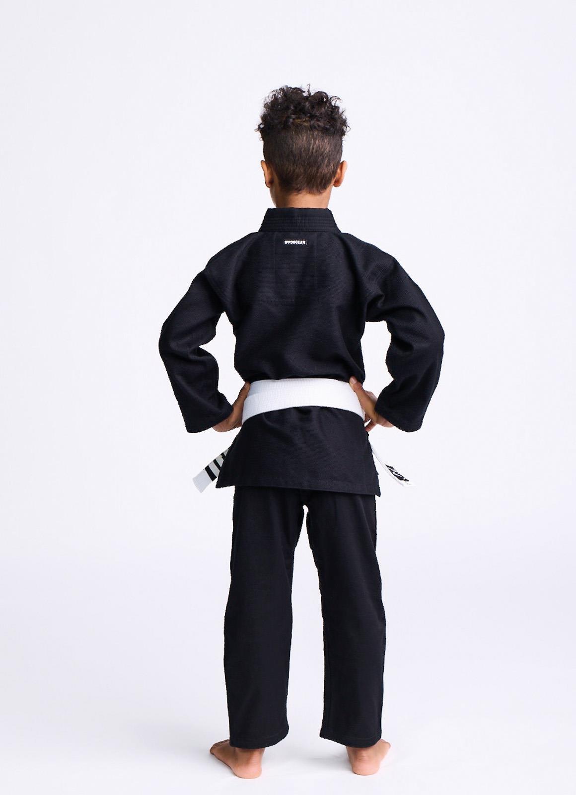 Rookie otroški kimono za BJJ črn